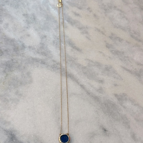 Stella and Dot necklace. Beautiful blue pendant on a dainty chain. - Picture 5 of 5